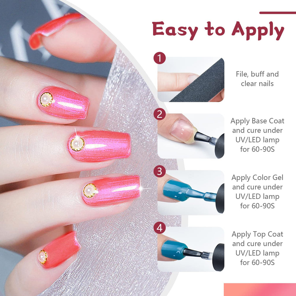 JODSONE glitter shimmer polishes create eye-catching accents for playful manicures