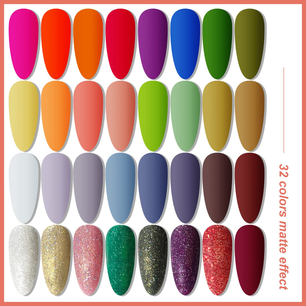 JODSONE matte glitter top coat adds chic texture and sparkle.