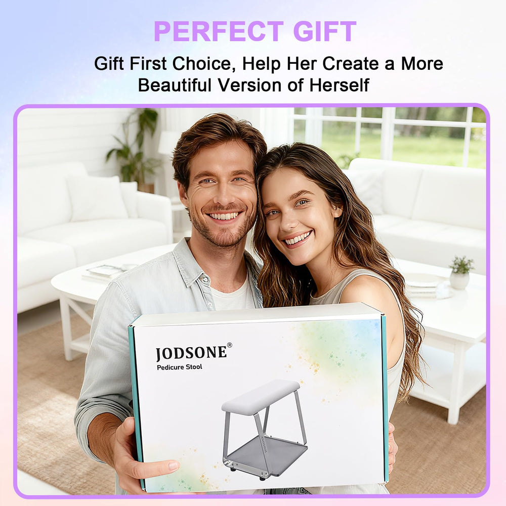 JODSONE multi-use foot stand supports relaxation after work or during nail care sessions.