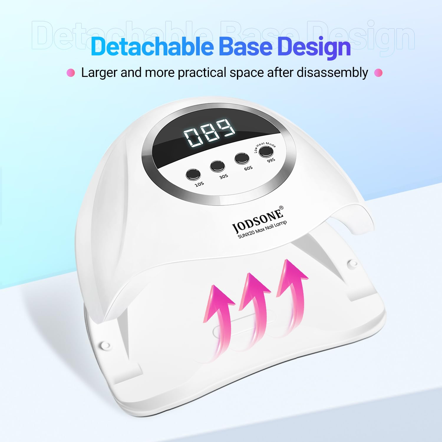JODSONE U V LED Nail Lamp 320W | Gel Dryer with 72 Beads, 4 Timers, Auto Sensor