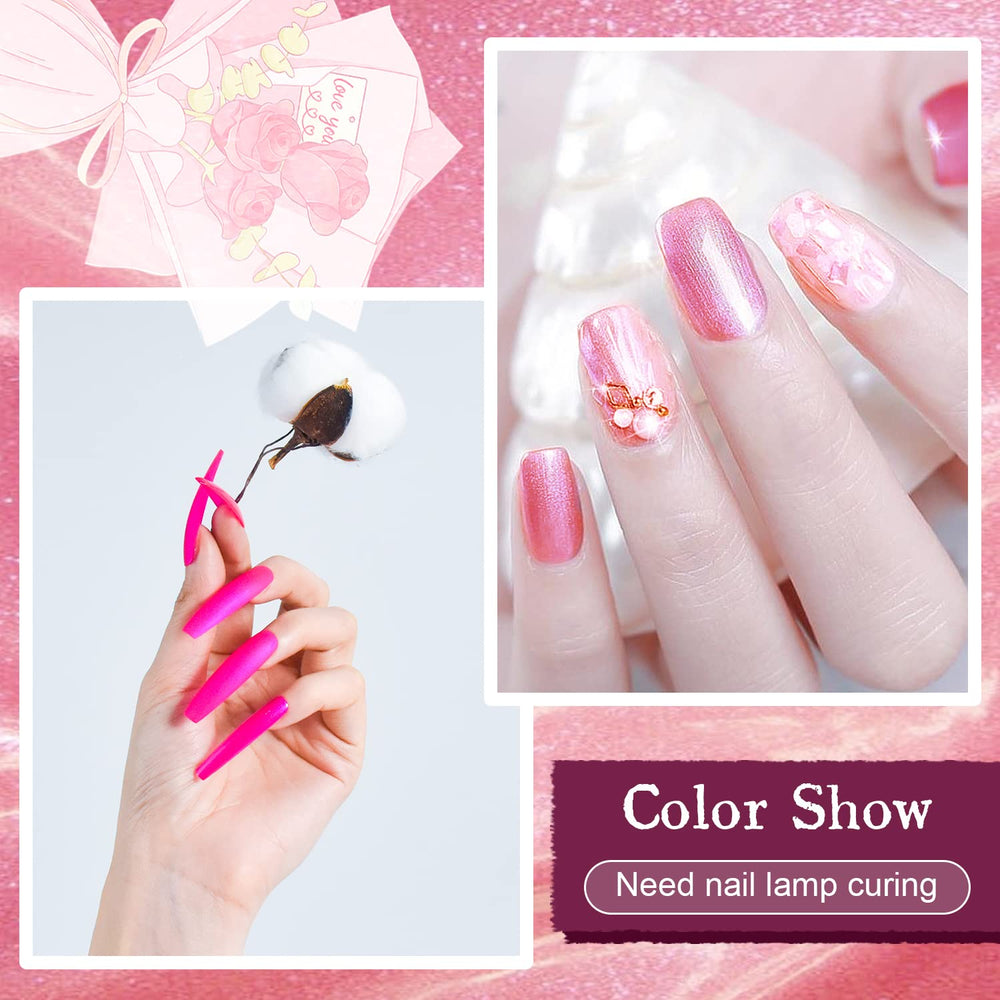 JODSONE Gel Nail Polish Starter Set swatches displaying black white and bright summer colors