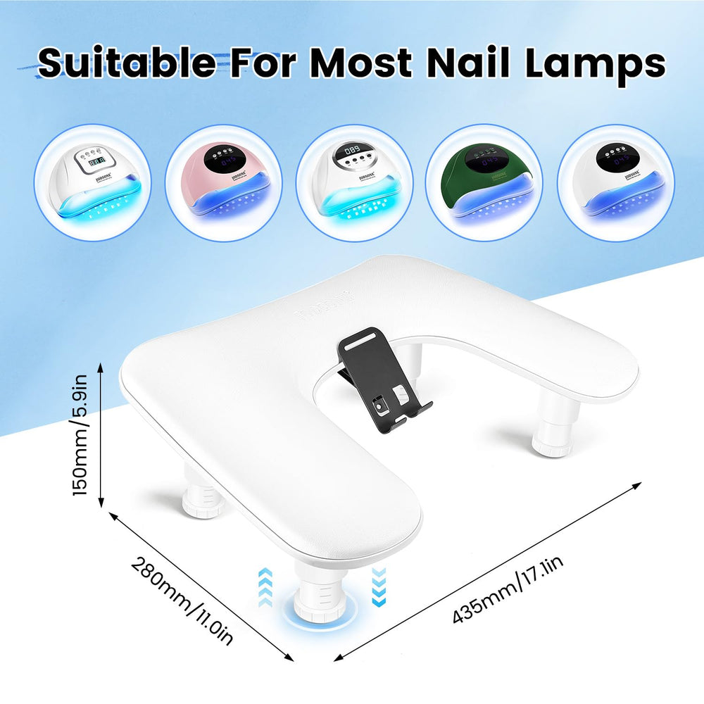 JODSONE anti-slip base keeps the nail tray stable during detailed work.
