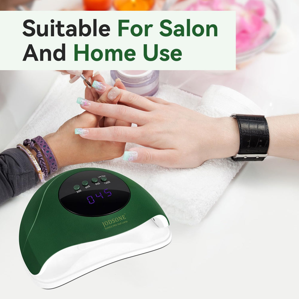 JODSONE U V Nail Lamp green housing detail suggests eco-friendly design.