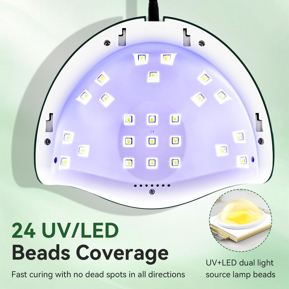 JODSONE U V Nail Lamp with hand-in view demonstrates auto-sensor activation.