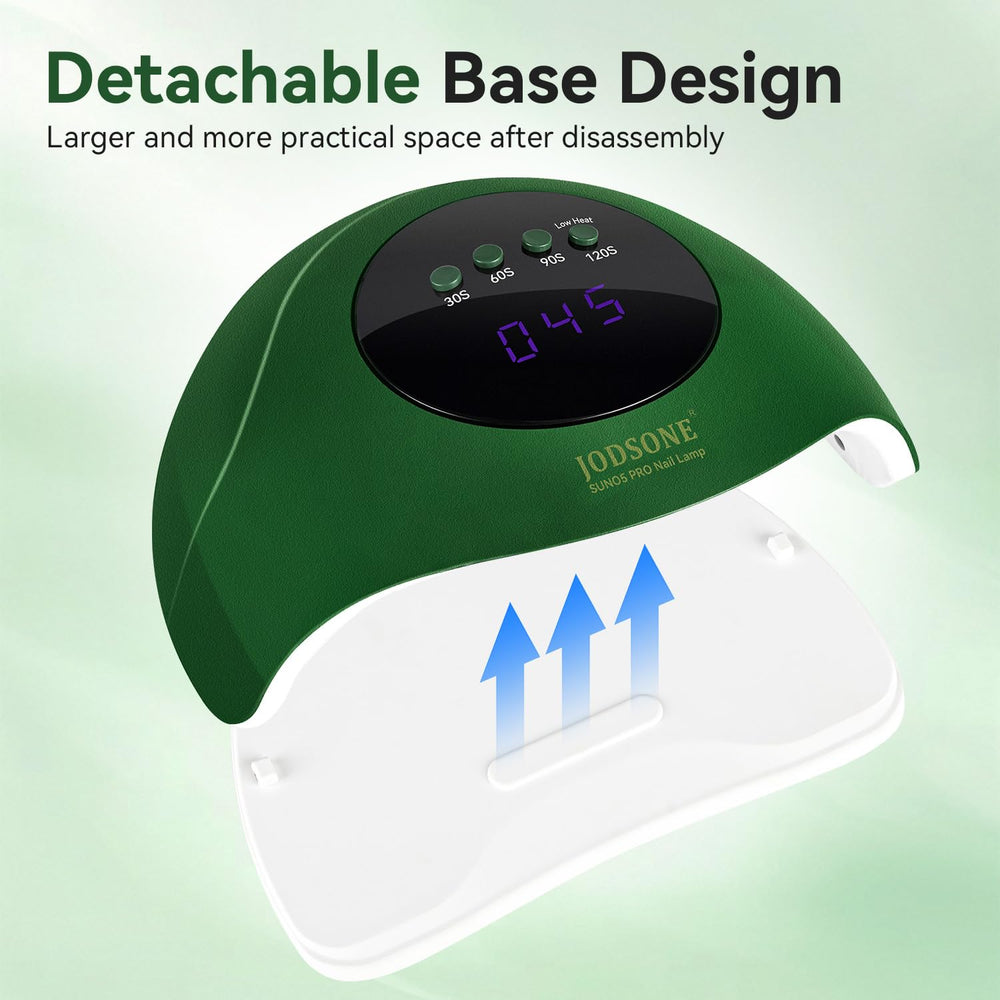 JODSONE U V Nail Lamp LED beads close-up highlights consistent curing.