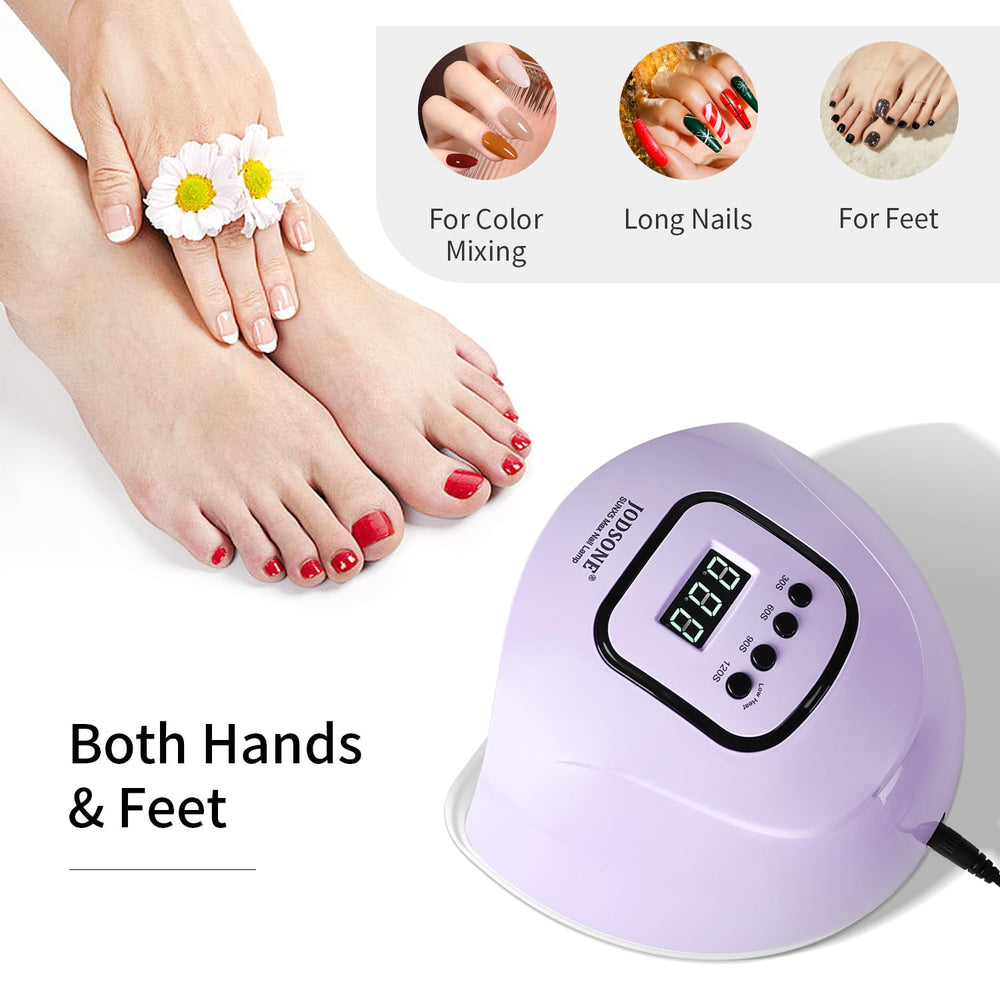 JODSONE four-timer options for flexible curing of different gels.