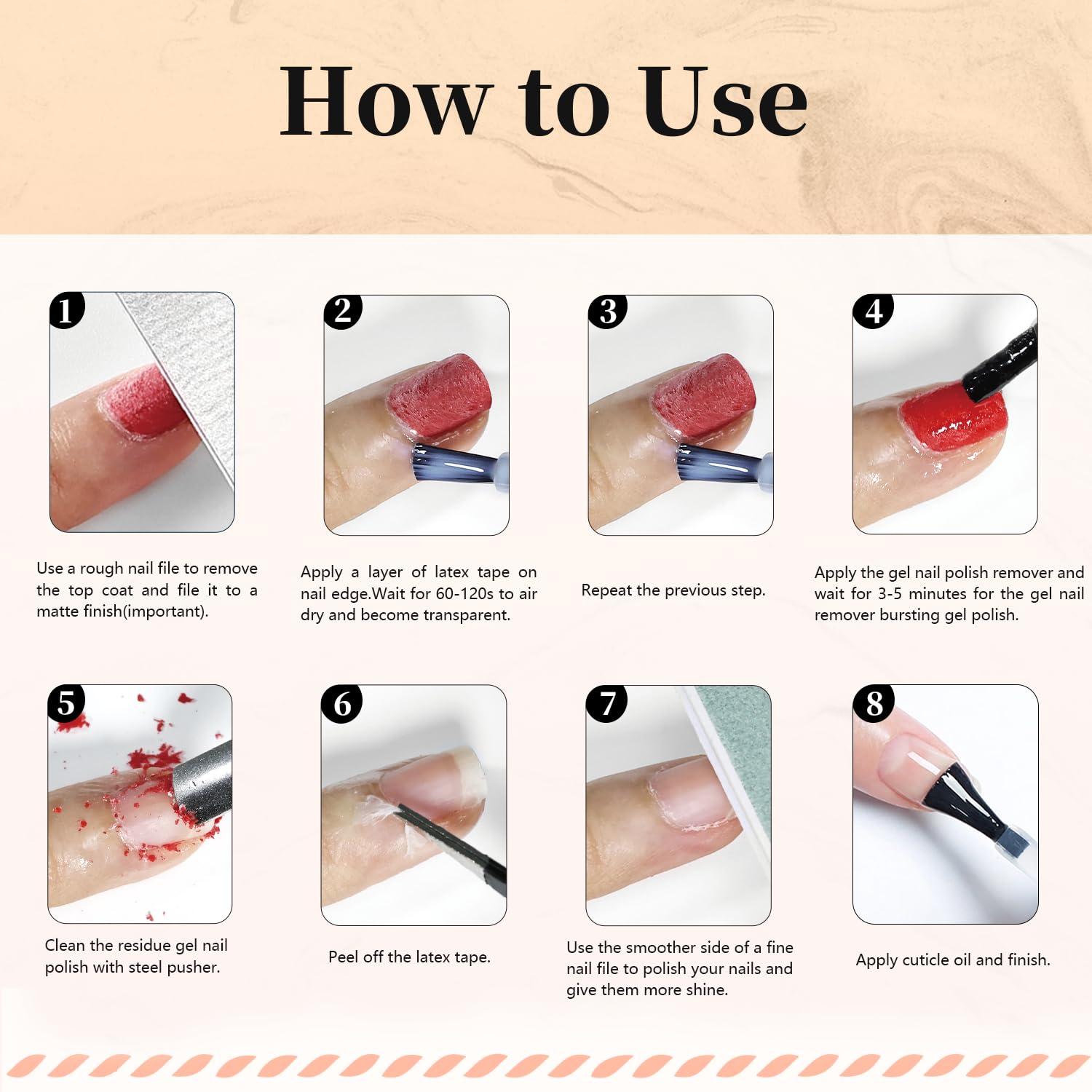 JODSONE complete remover manicure tools set organizes professional at-home toolkit.
