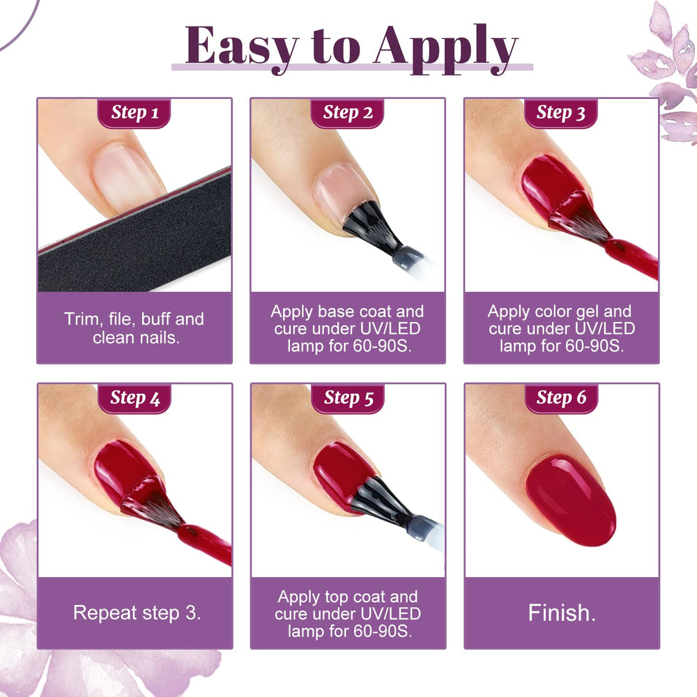 JODSONE gel nail brush demonstrates smooth application and flawless coverage