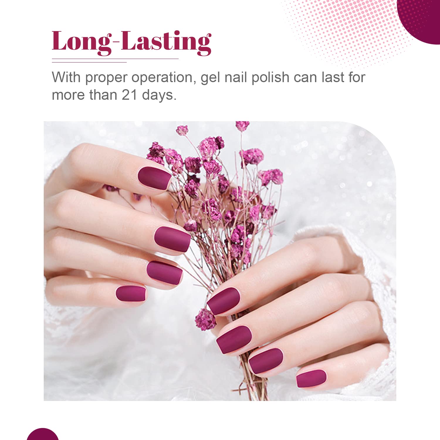 JODSONE glitter top coat for festive sparkle and accents.