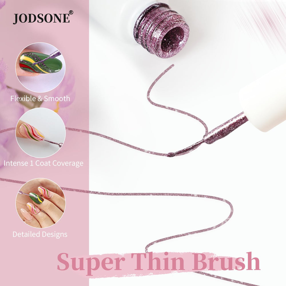 JODSONE Nail Art Gel Liner Set safe ingredients for at-home manicures.