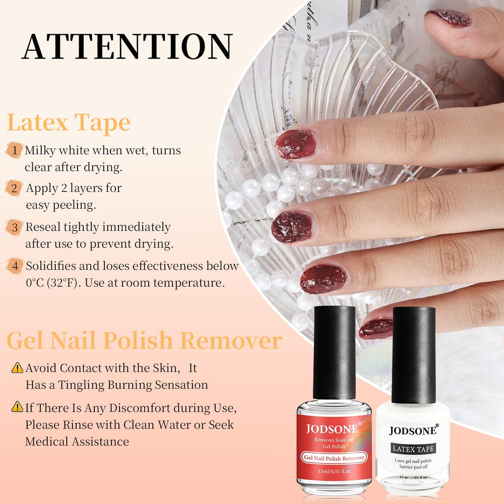 JODSONE nails after removal look moisturized and healthy with cuticle oil.