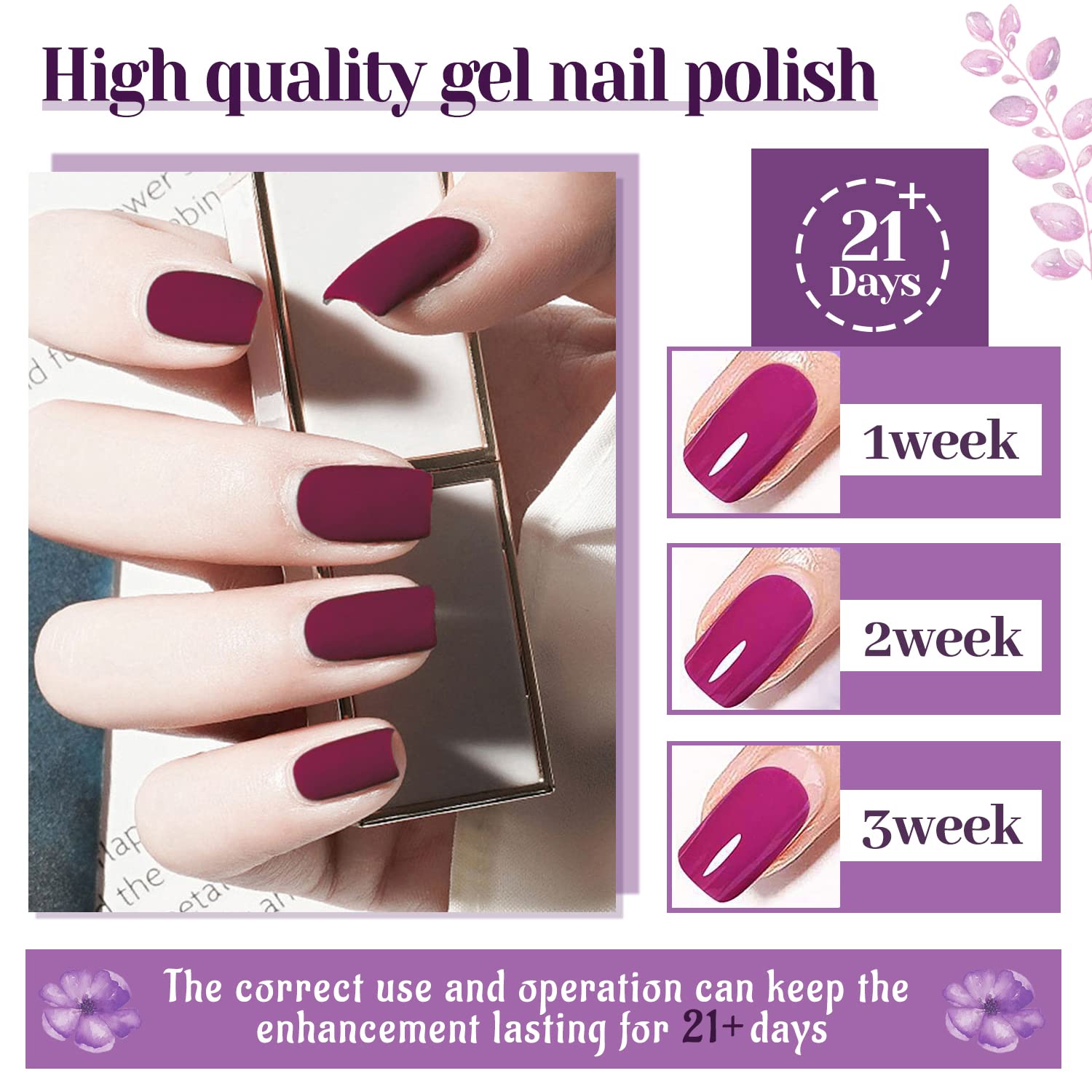 JODSONE nails before photo shows natural canvas for color testing