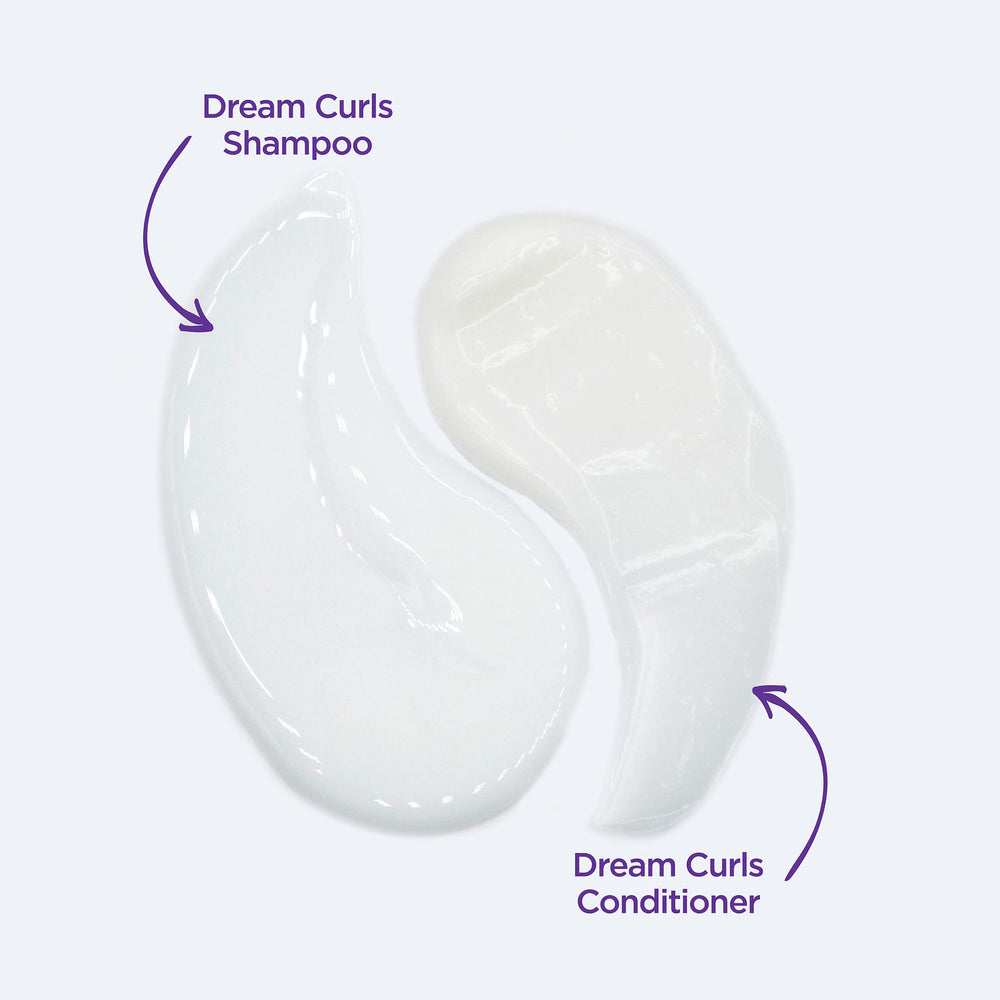 John Frieda Dream Curls Shampoo packaging with curl-enhancing technology.
