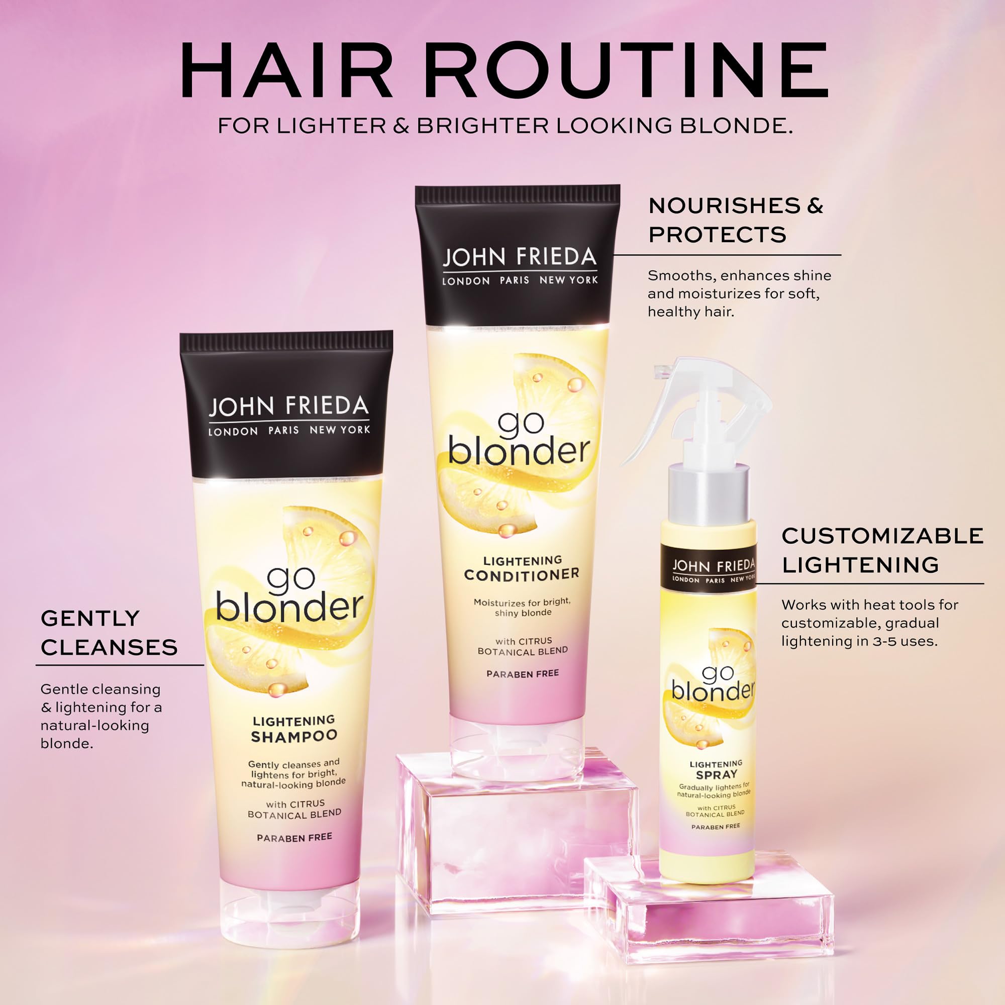 Close-up of Go Blonder conditioner texture suggesting moisture restoration