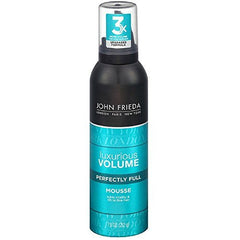John Frieda Luxurious Volume Mousse pack of 2 bottles boosts volume and effortless styling.