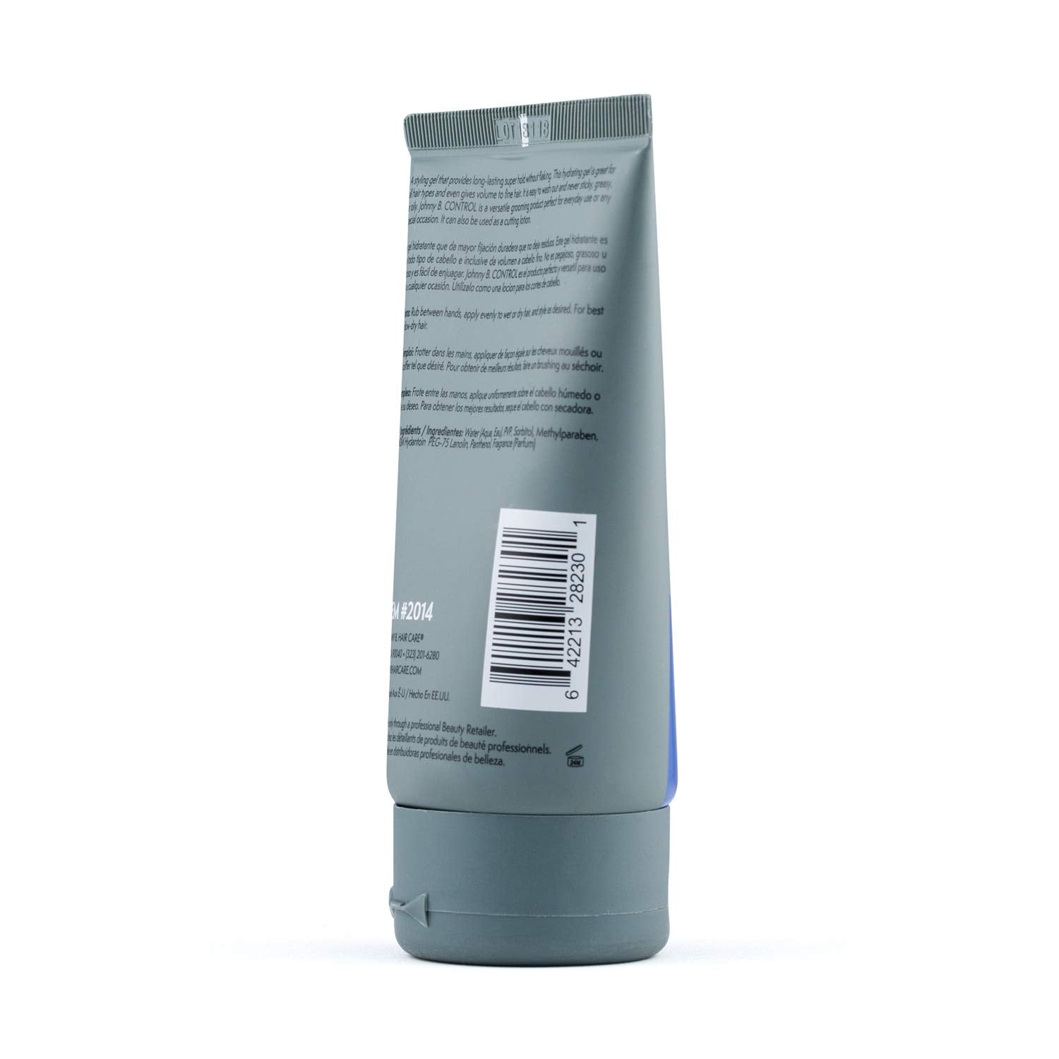 Johnny B. Control application shot demonstrates easy styling for all hair types.