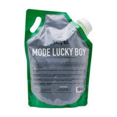 Johnny B. Mode Lucky Boy gel changes green color to clear with rubbing action.