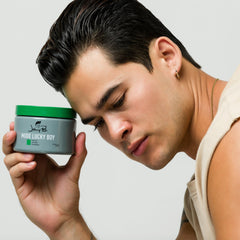 Johnny B. Mode Lucky Boy gel being rubbed on hands to demonstrate color-change.
