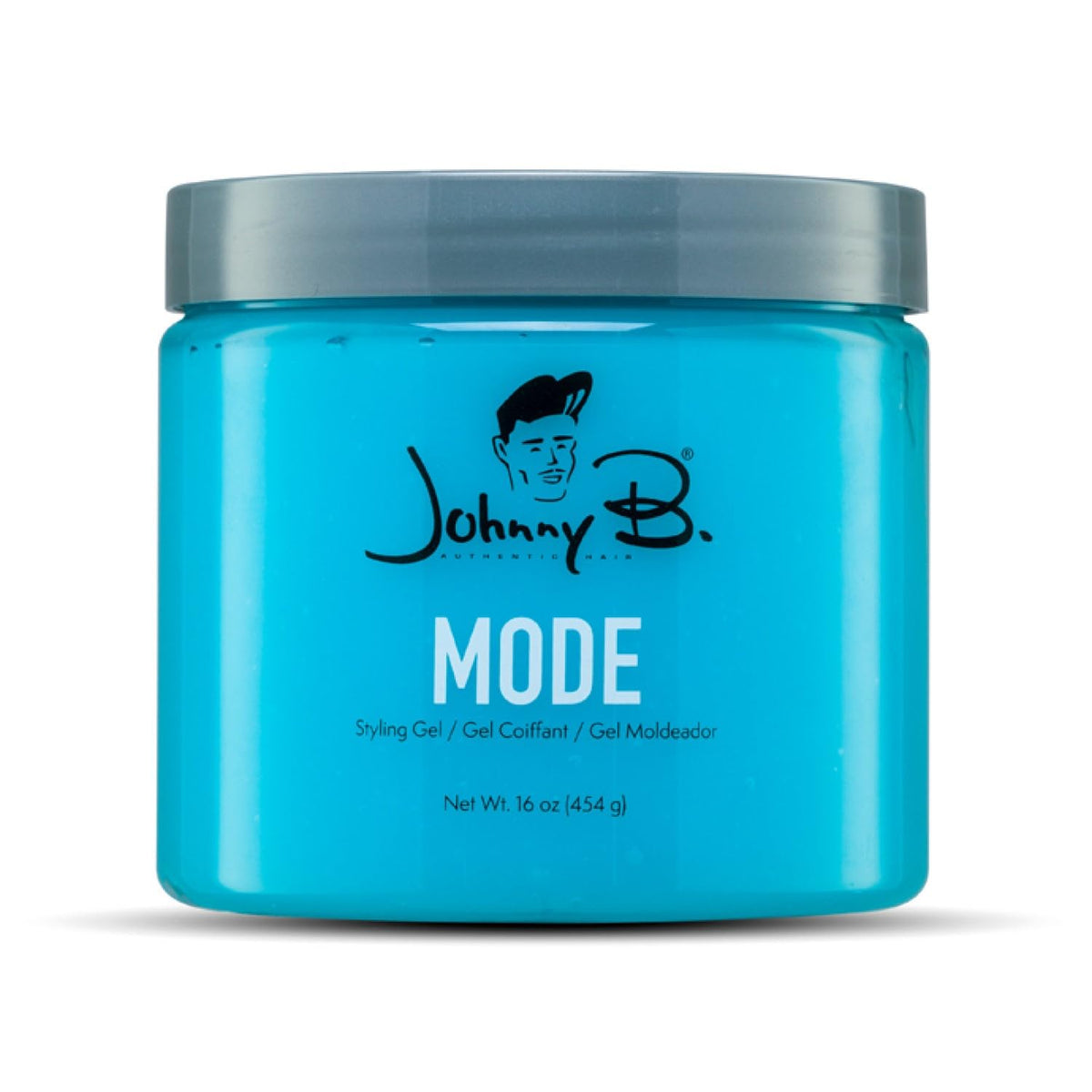 Johnny B Mode 16oz packaging shows bold branding for professional styling.
