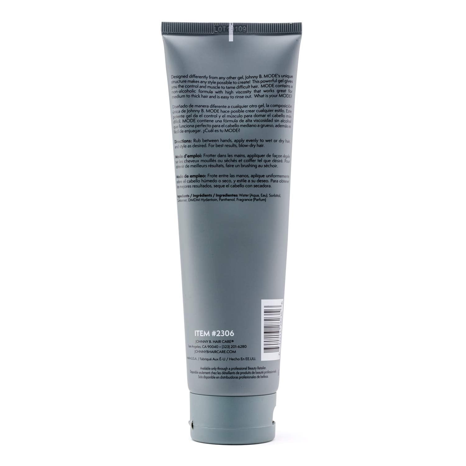Johnny B Mode thick formula shown for medium to thick hair with body
