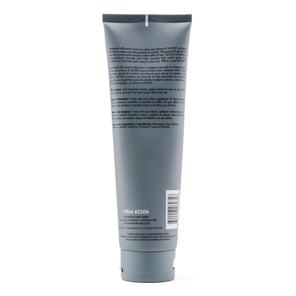 Johnny B Mode thick formula shown for medium to thick hair with body