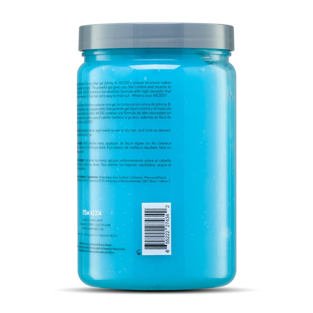 JOHNNY B. Mode thick-gel texture close-up emphasizes high viscosity.