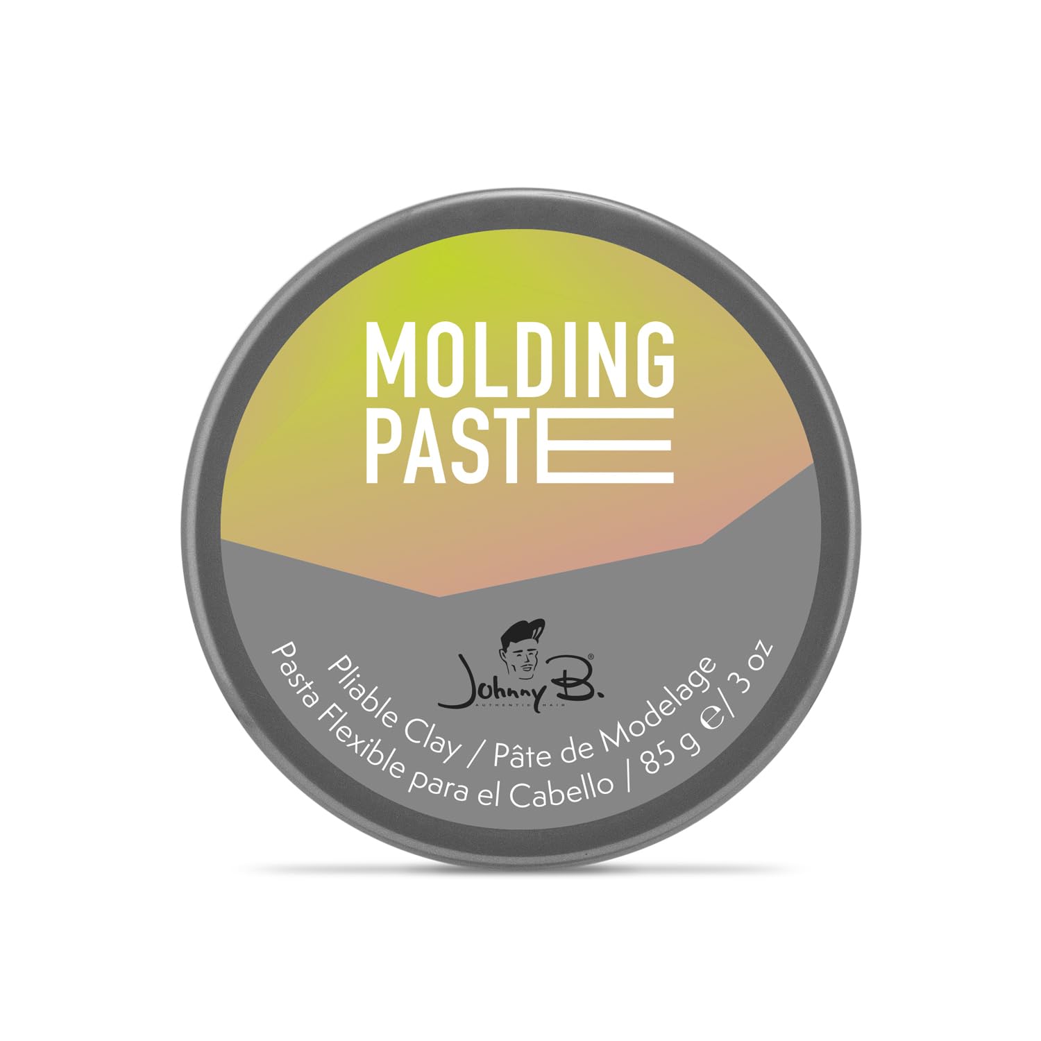 Johnny B. Molding Paste water-soluble-washout emphasizes easy removal after styling.