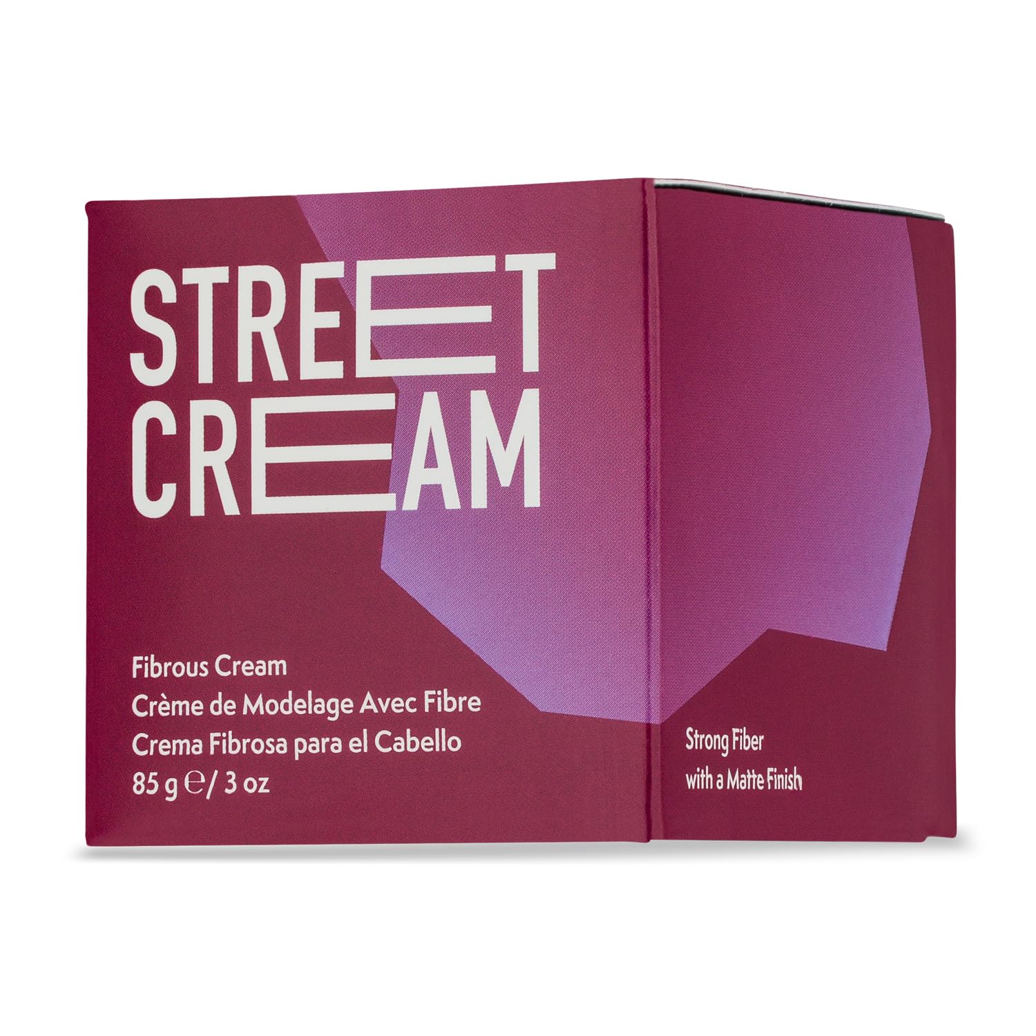 Johnny B. Street Hair Cream bottle closeup showing matte hold for textured styles.