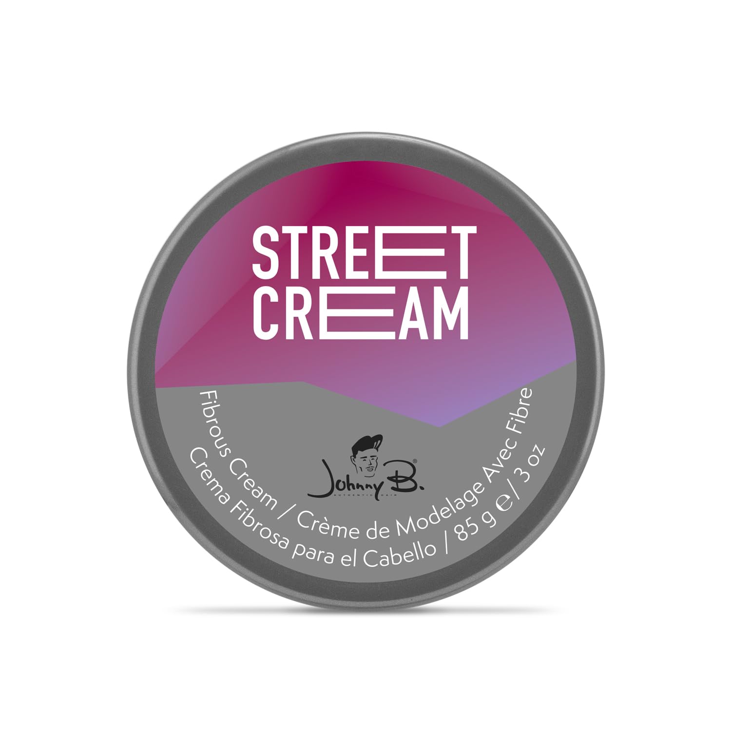 Johnny B. Street Hair Cream hands applying for pliable texture and easy restyling.