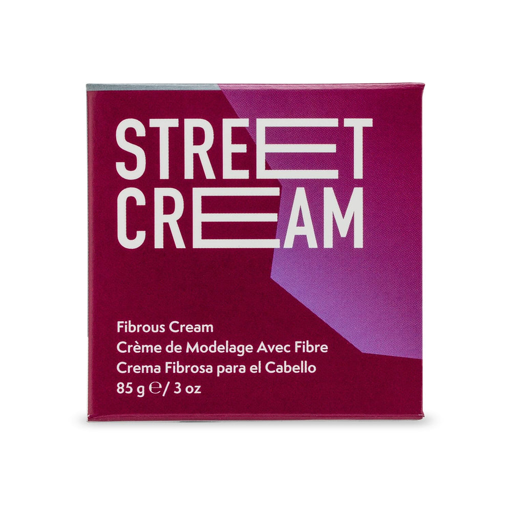 Johnny B. Street Hair Cream texture closeup emphasizes thickness and lift.