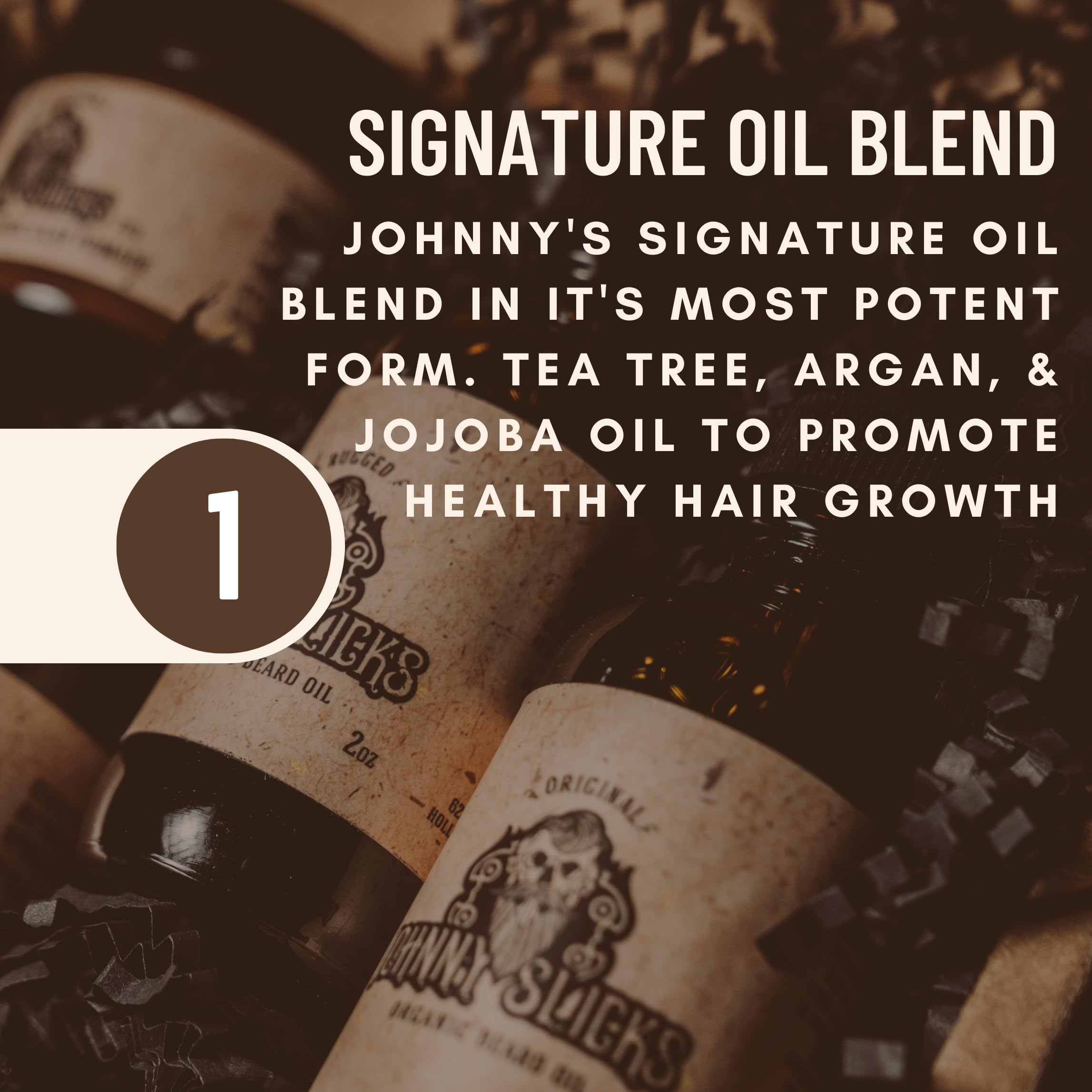 Johnny Slicks Beard Oil hands-hydration image illustrates skin moisturization after use.