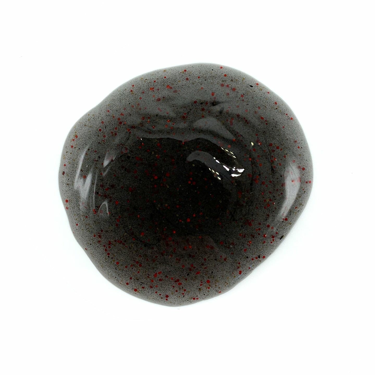 Johnny Slicks Body Wash exfoliating beads jar showing gentle scrub action