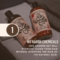 Johnny Slicks Body Wash walnut-shell exfoliant highlighting natural scrub