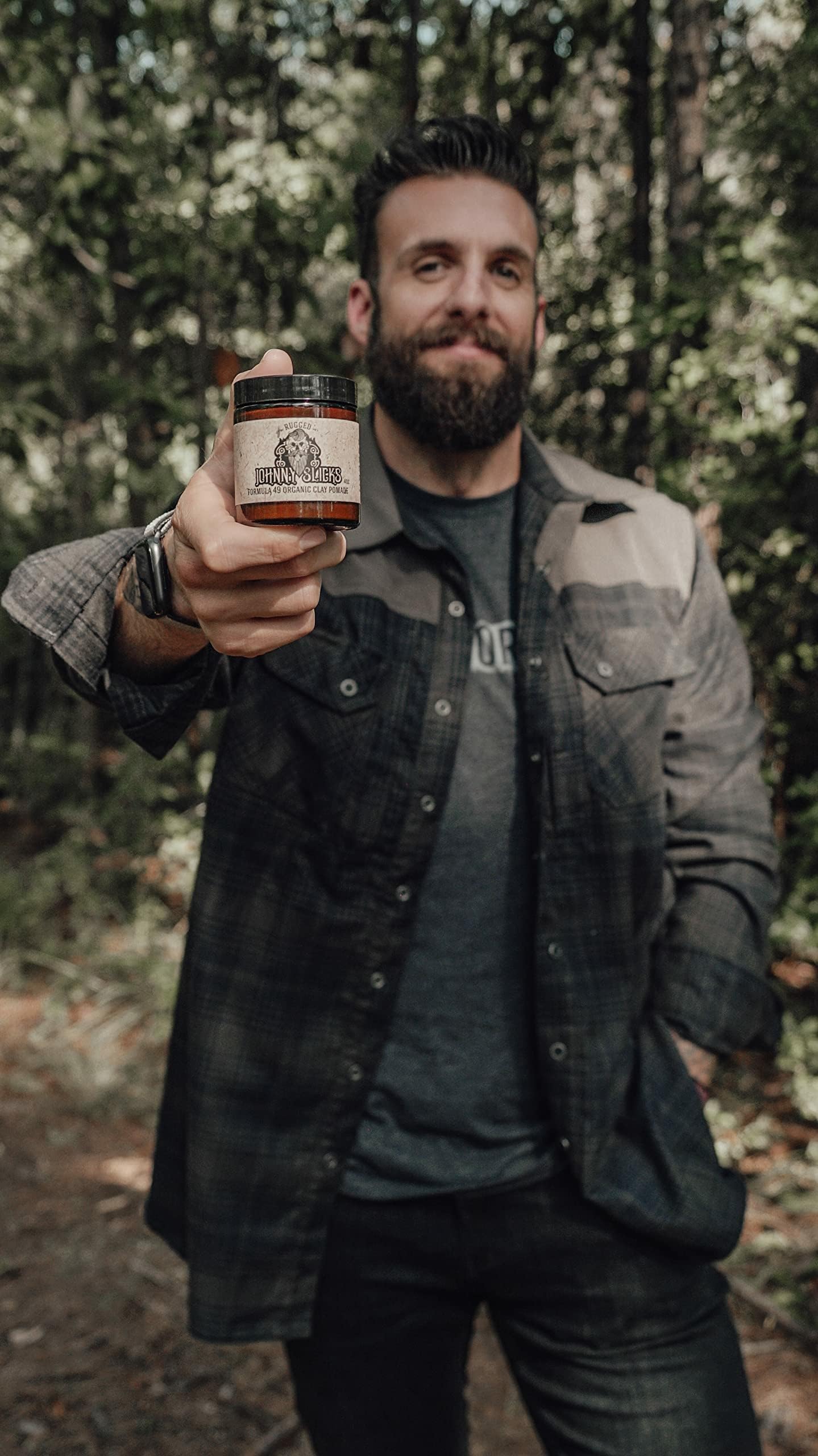 Johnny Slicks organic ingredients highlight beeswax and coconut oil for hair nourishment.
