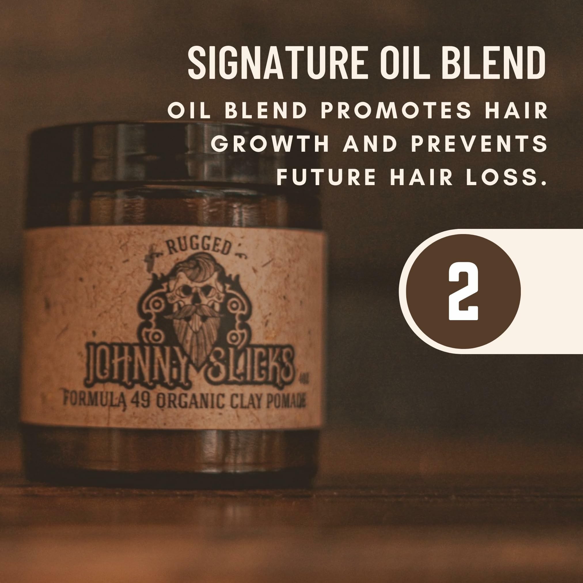 Johnny Slicks Original scent notes teakwood and coffee beans