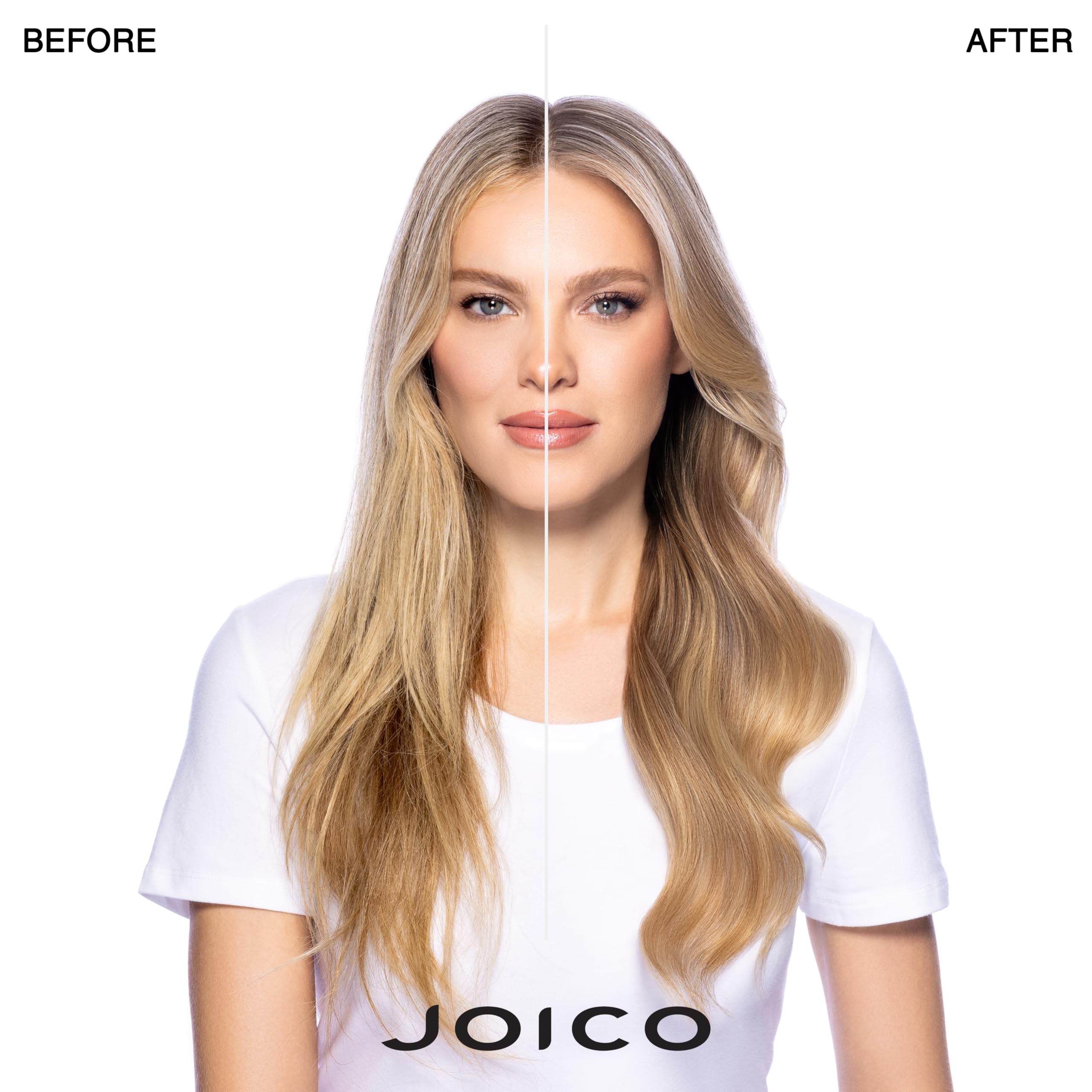 Joico Blonde Life Brightening Conditioner bottle delivers lightweight hydration for silky strands
