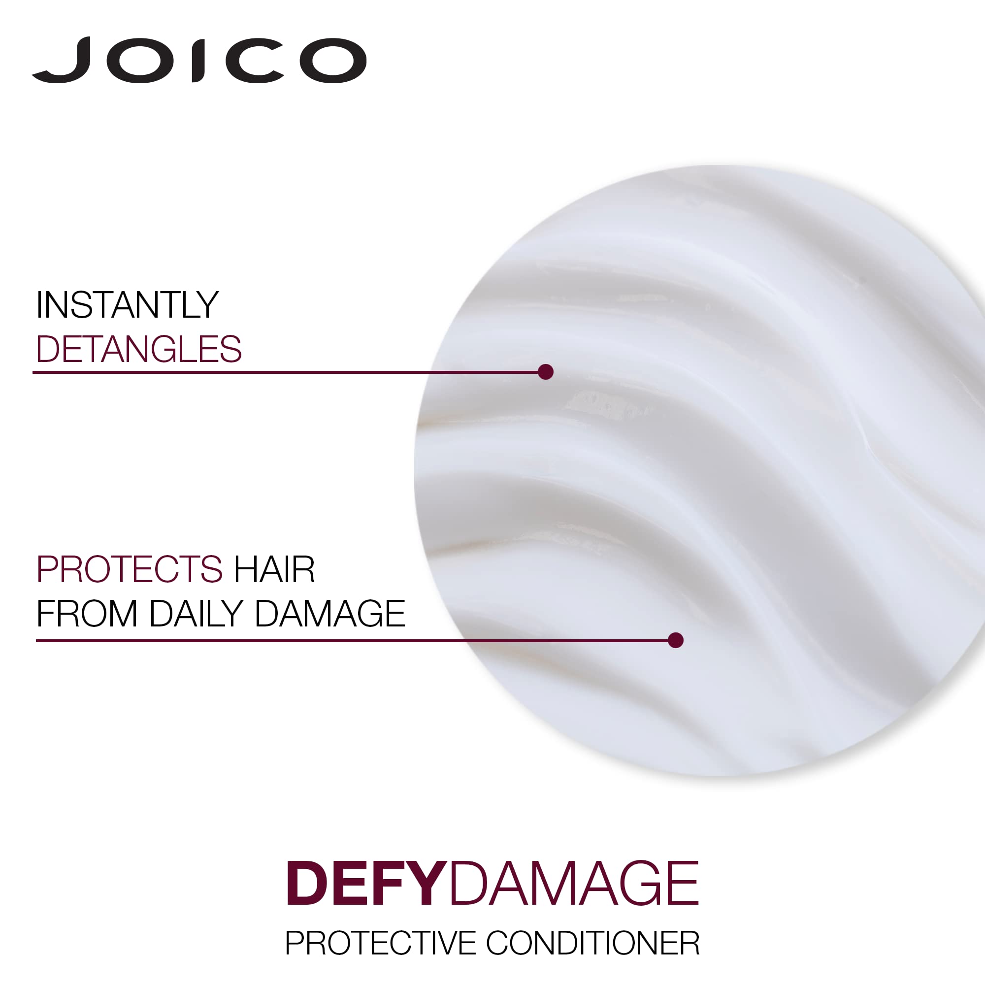 Joico Defy Damage color-protection closeup demonstrates color longevity.