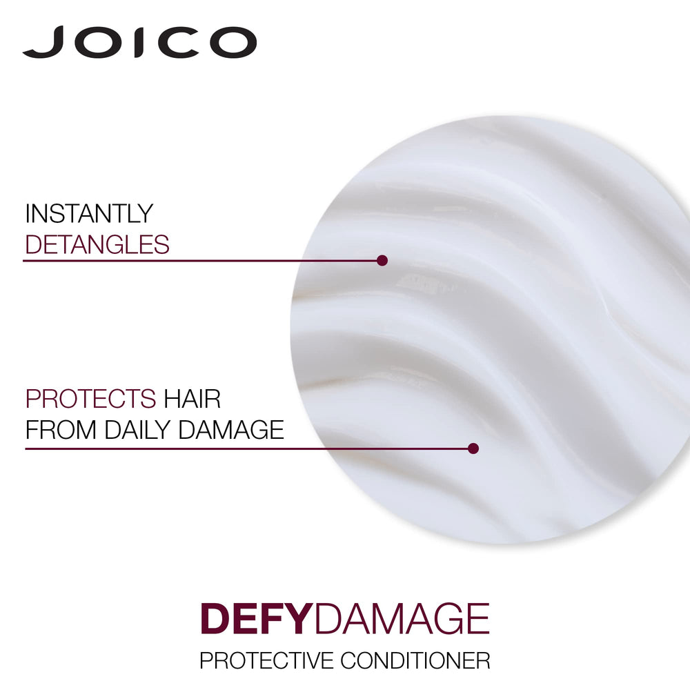 Joico Defy Damage color-protection closeup demonstrates color longevity.