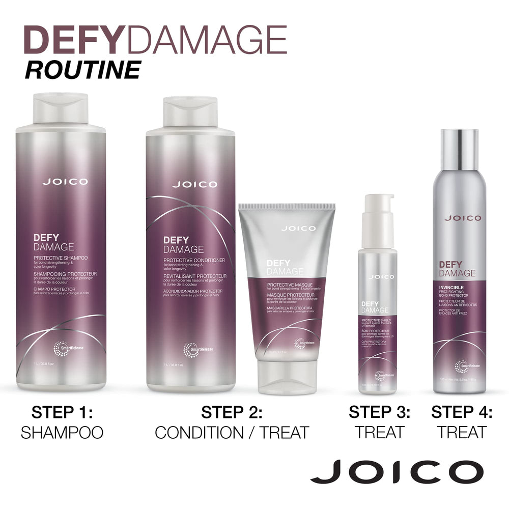 Joico Defy Damage daily-use routine image highlights easy integration into your regimen.