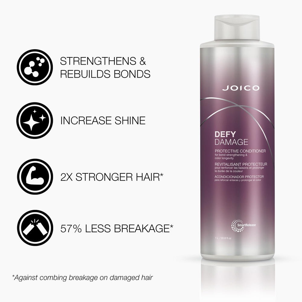 Joico Defy Damage lather closeup shows rich foam that cleanses without color stripping.