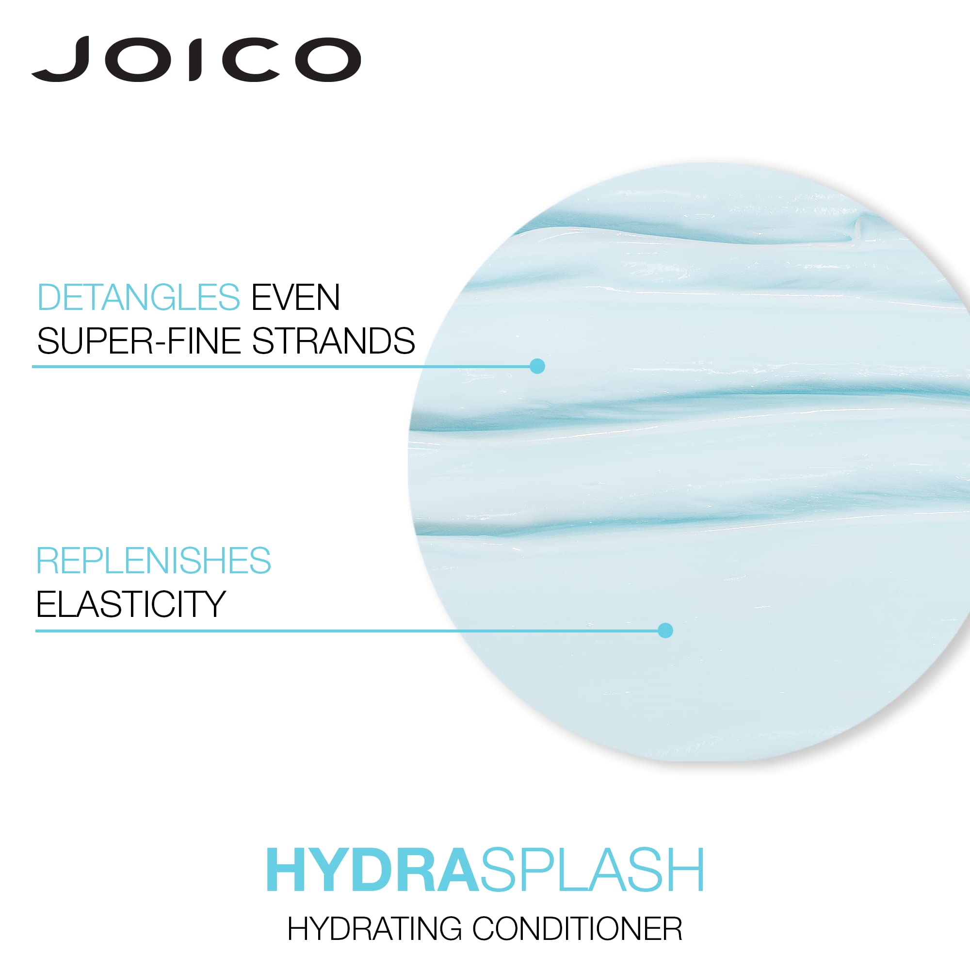 Joico HydraSplash hair appears clean, shiny, and refreshed.