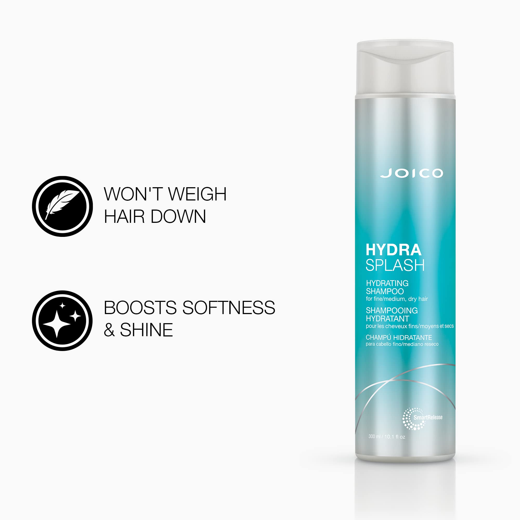 Joico HydraSplash set packaging showcases two-step moisturizing system