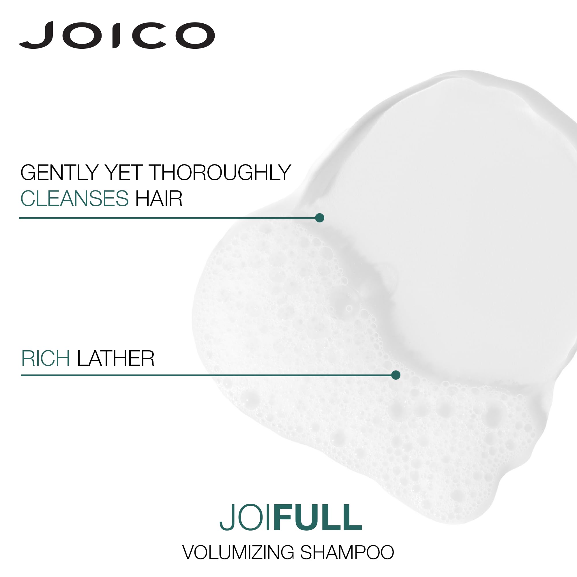 Joico JoiFULL hair before after gloss image shows shine and vitality