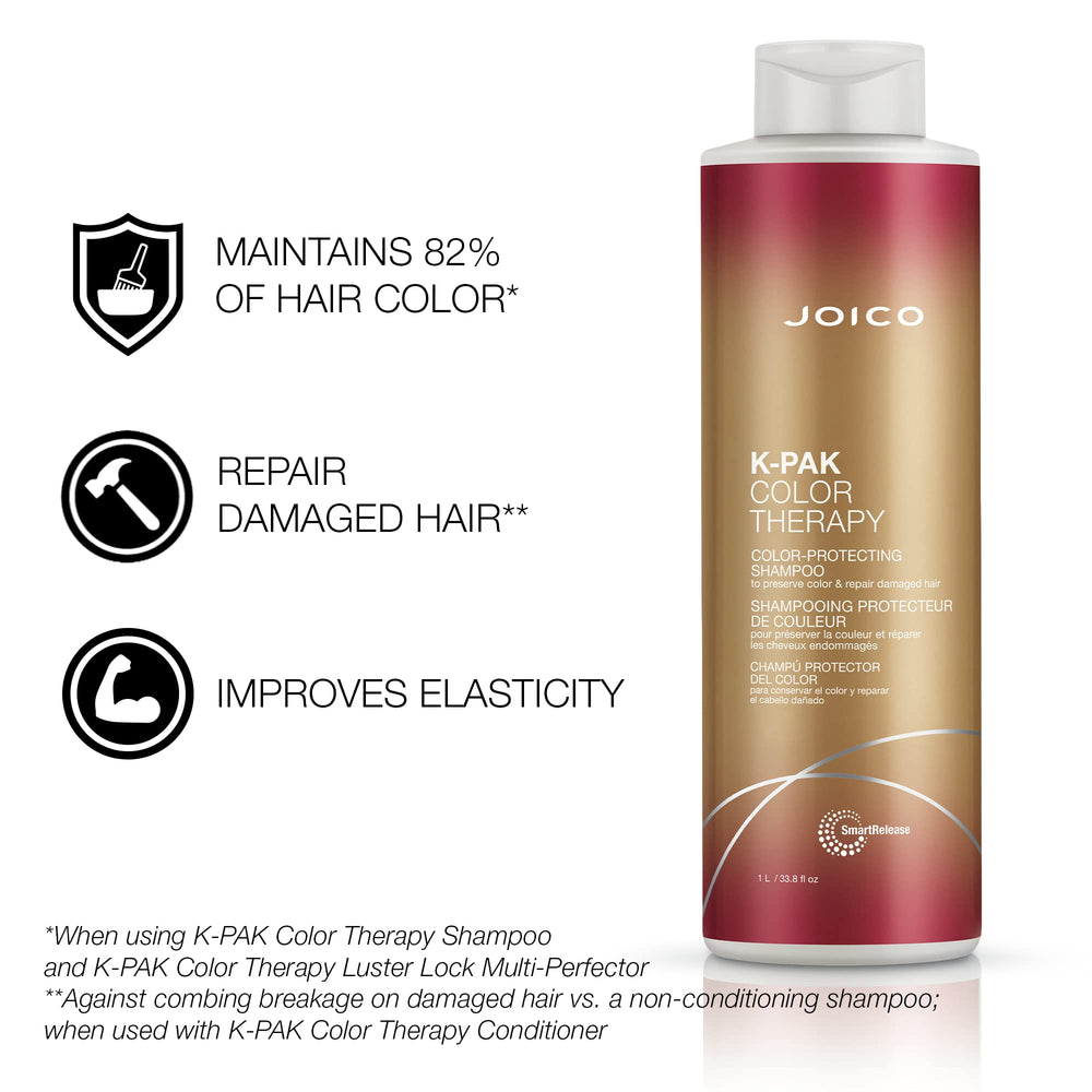 Front view of Joico K-Pak Color Therapy Duo Pack for color-safe cleansing and conditioning