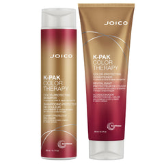 Joico K-Pak Color Therapy shampoo bottle closeup for color protection and vibrancy