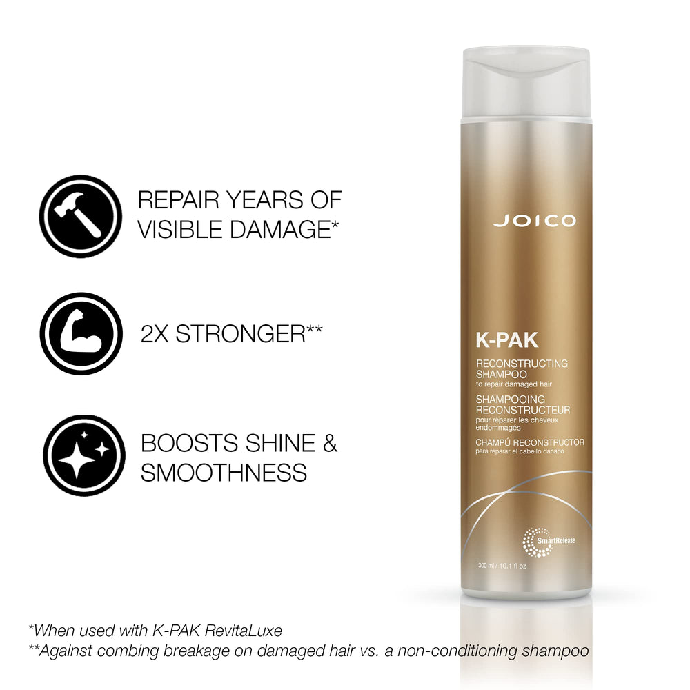 Joico K-PAK daily conditioner tube front for smoother, easier styling.