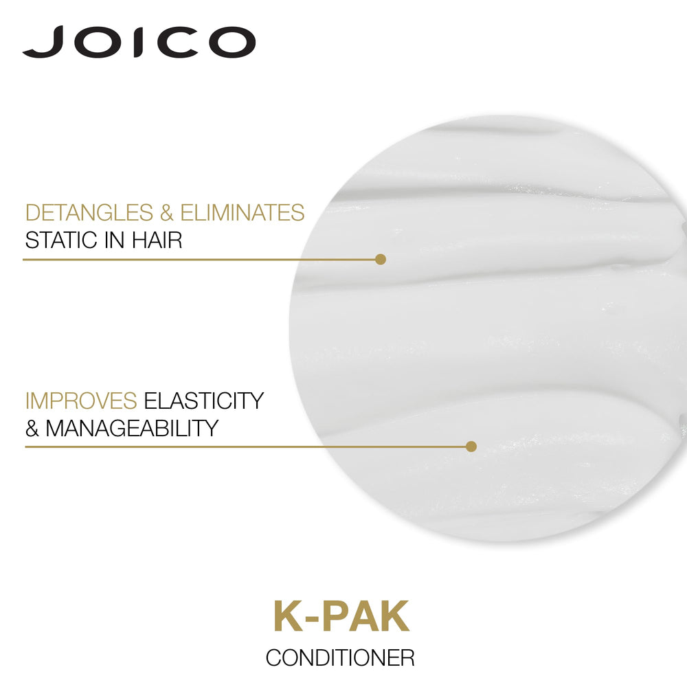 Joico K-PAK set label 10.1oz highlights value and size.