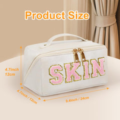 JOINDO bolsillo central con cremallera para brochas y joyas.