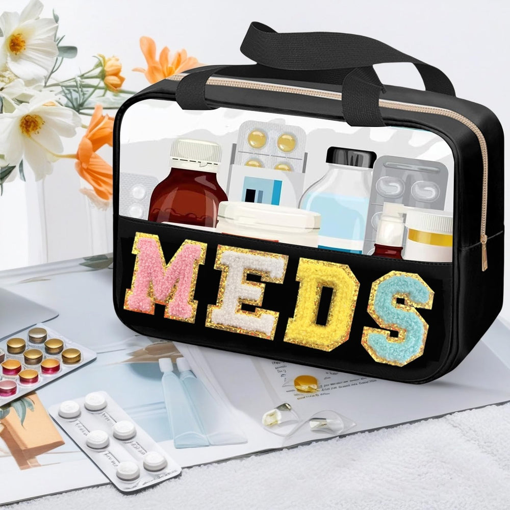 JOJOPOLLO meds bag shows waterproof nylon material and clear panel