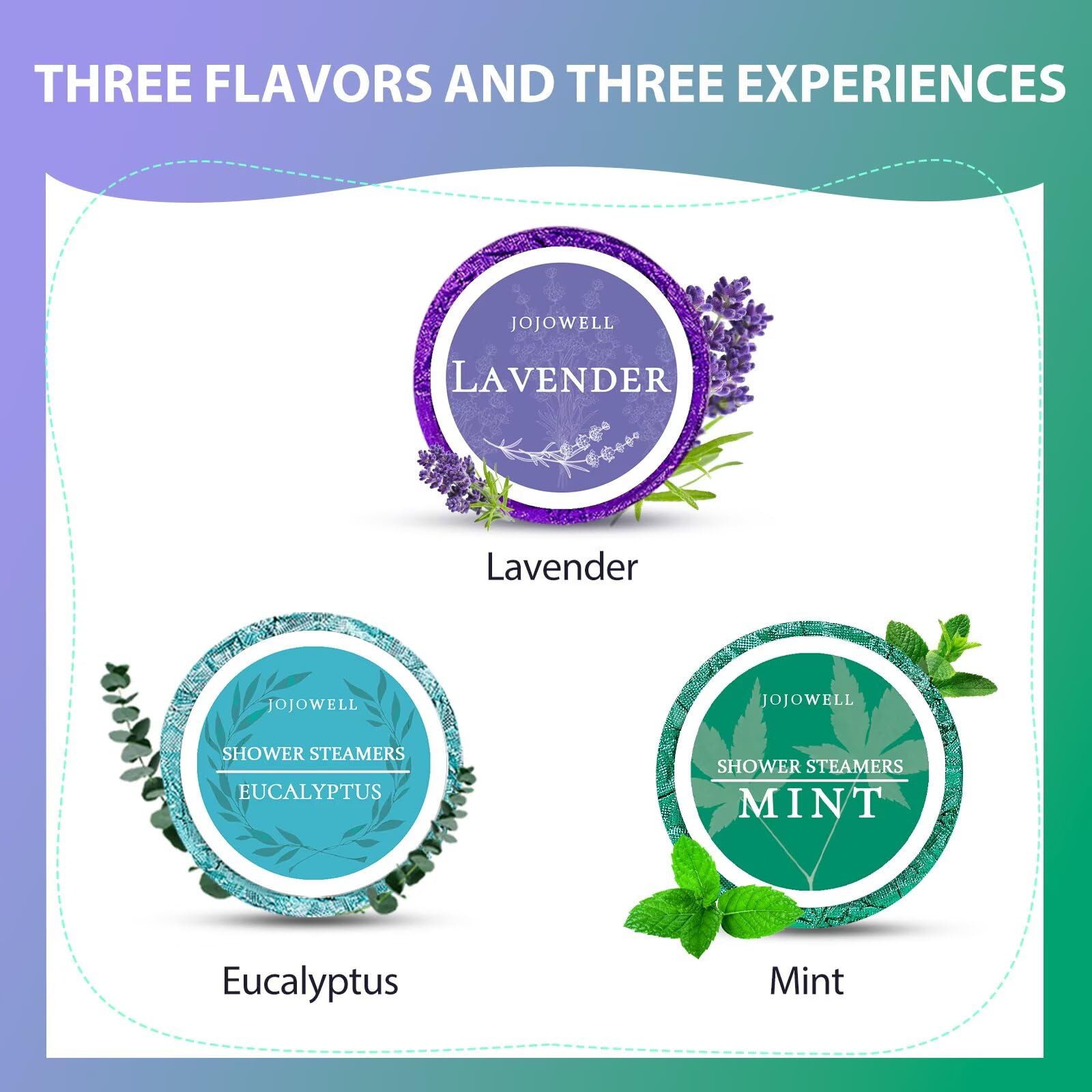 JoJowell mint-pack steamers provide energizing scent for morning routines.